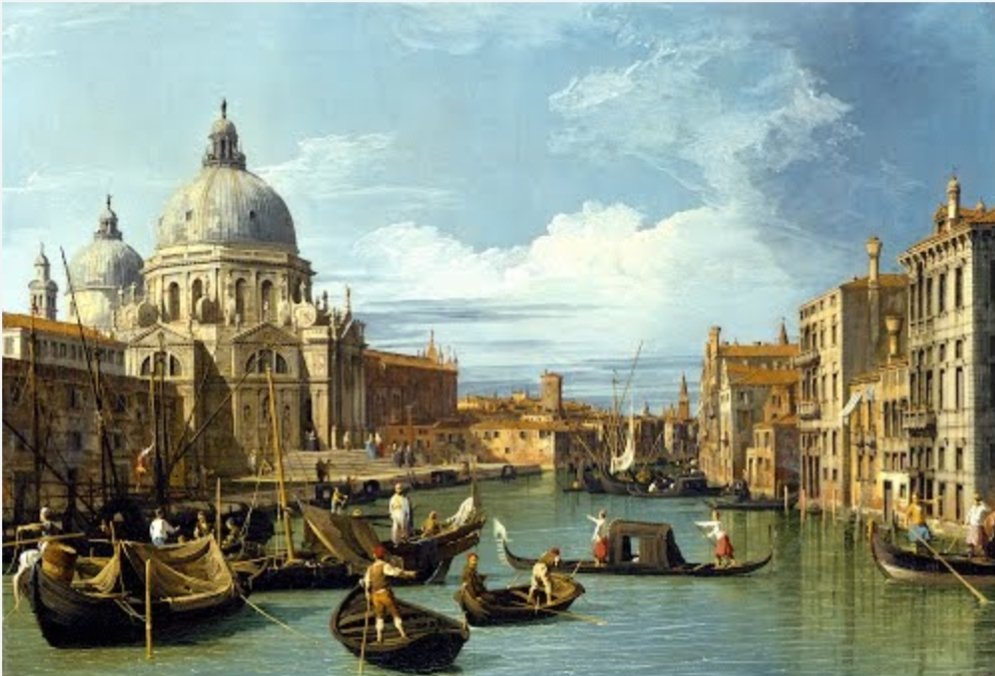 Canaletto: A la entrada del Canal Grande. Venezia.