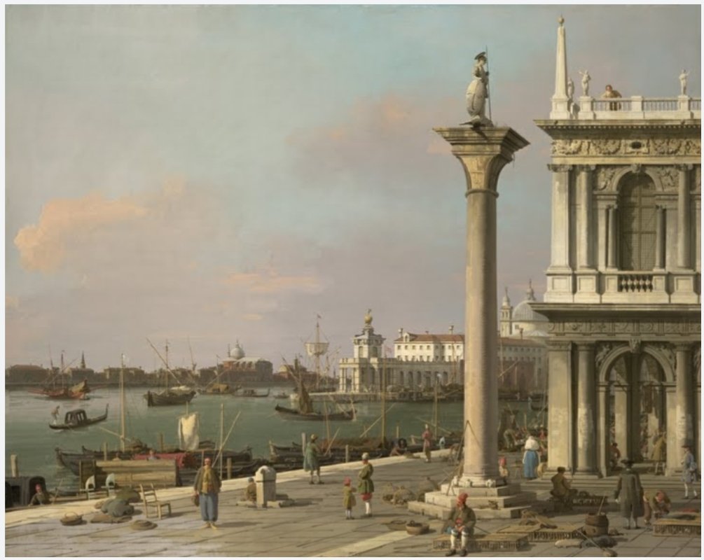 Bacino di S. Marco: From the Piazzetta.Canaletto (1750).