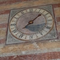 El reloj de la "chiesa degli Eremitani". Padova.