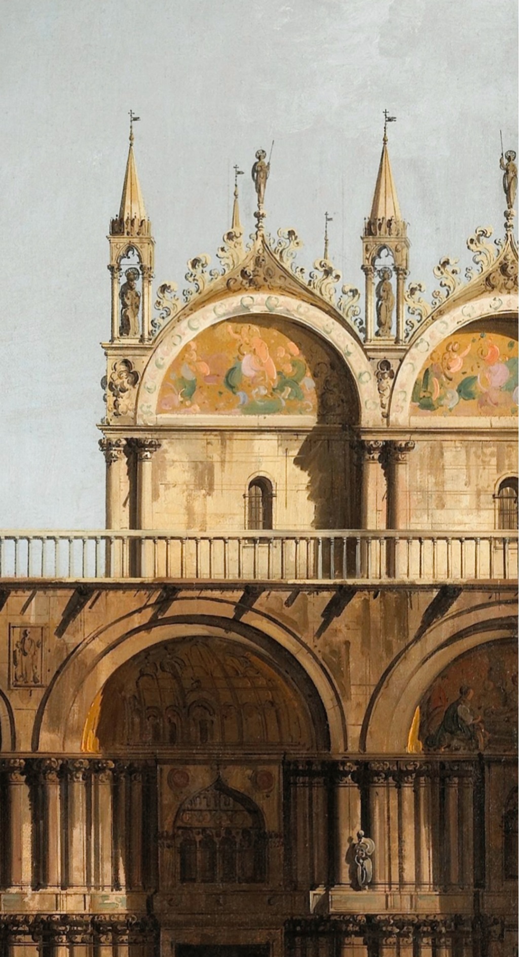 San Marco e la Torre del orologio. Canaletto 1735-1737.