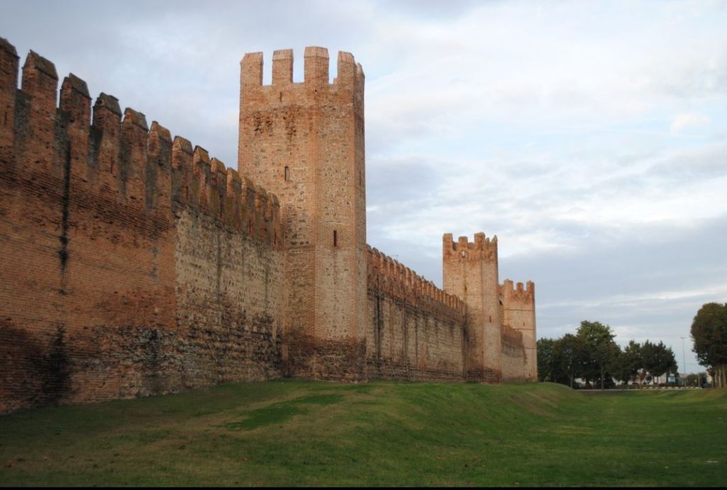 Las murallas mediovales de Montagnana, Padova.
